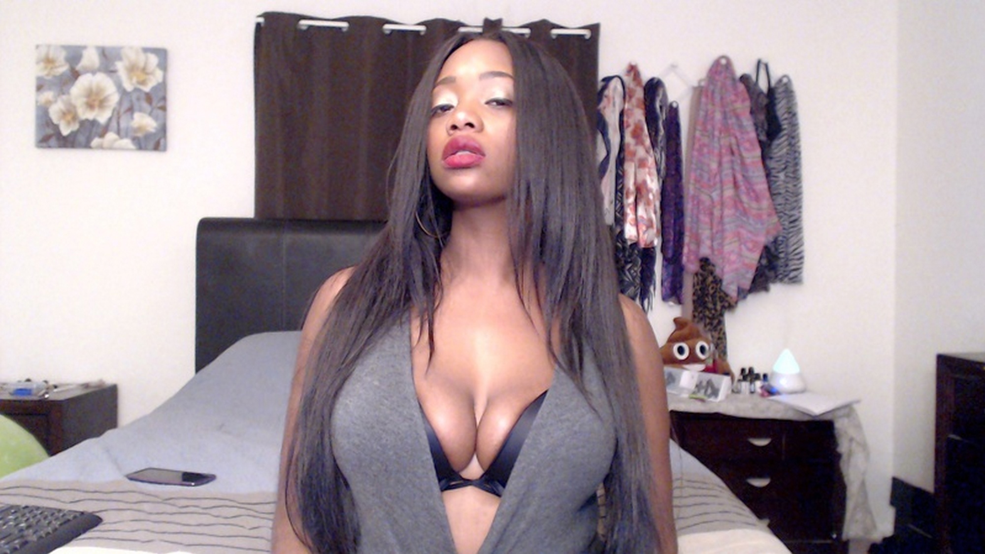 big tits webcam strip