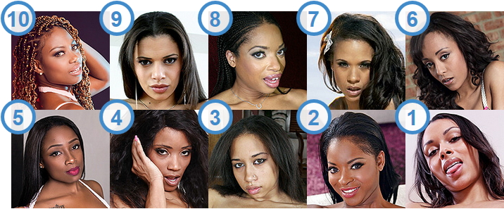 TOP 10 hottest European black and Ebony babes in porn